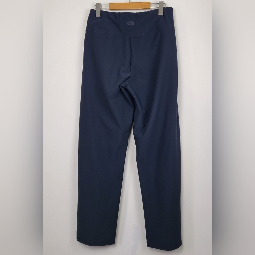 The North Face women's nautical navy blue high-waist straight leg pants, sz M - Picture 2 of 7